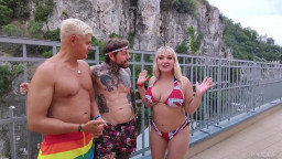 Lana Wolf - HUGE NATURAL TITS Blonde Lana Wolf Follows the Rainbow to THREESOME 21 11 2025